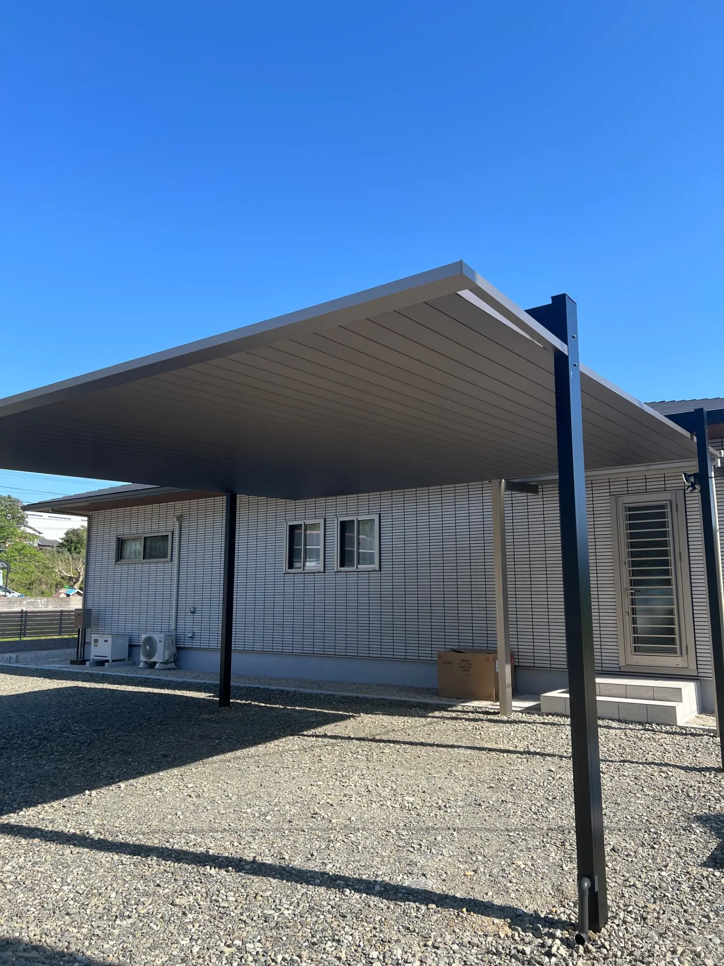 佐賀県　武雄市　カーポート　テラス屋根　新築　外構