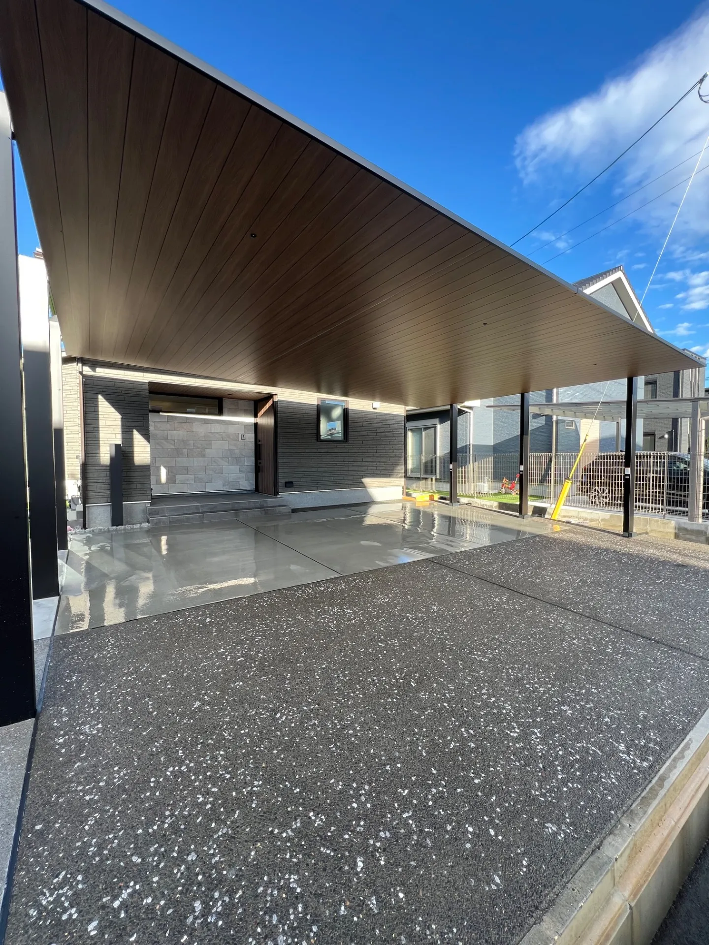 佐賀県　伊万里市　新築　外構　カーポート